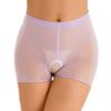 Женские трусики без вырезов, прозрачные трусы-боксеры, эластичные шорты, нижнее белье