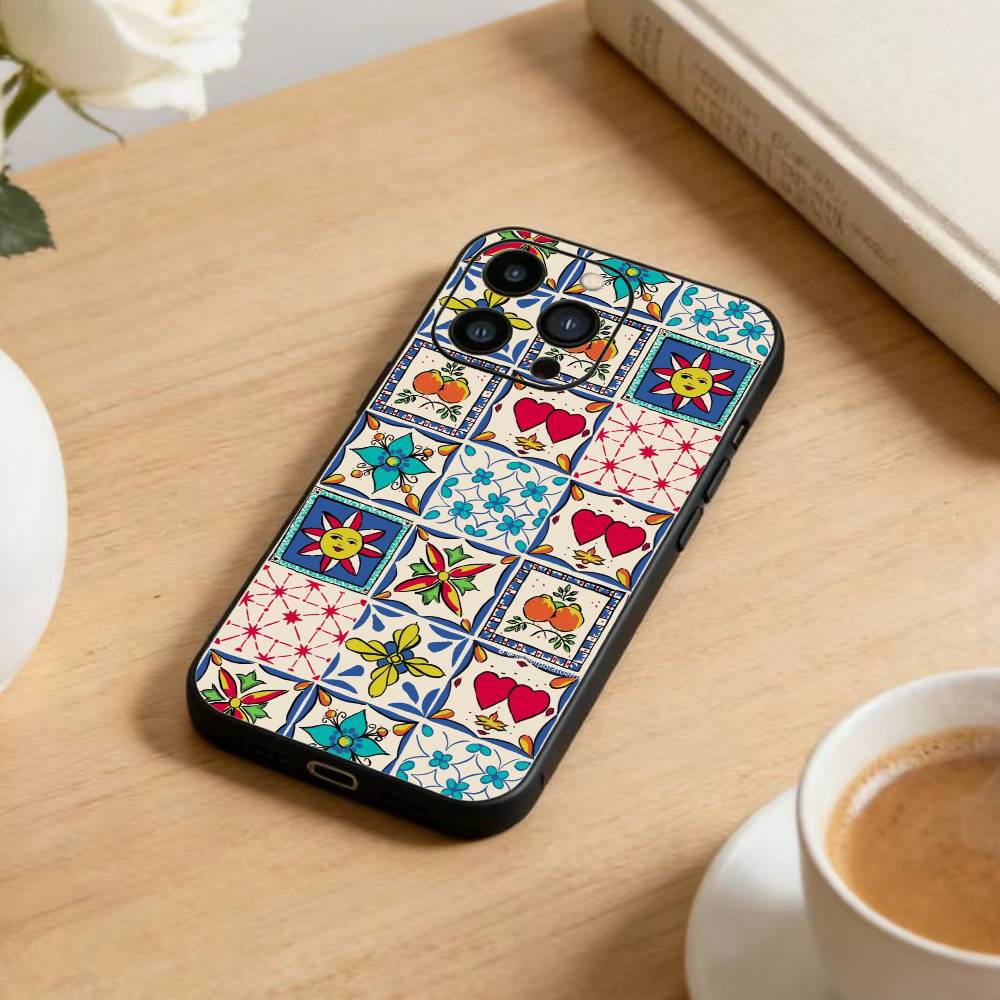 Чехол-коллаж для iPhone 16, 15, 14, 13, 12, 17, Pro Max, Plus, силиконовый, черный