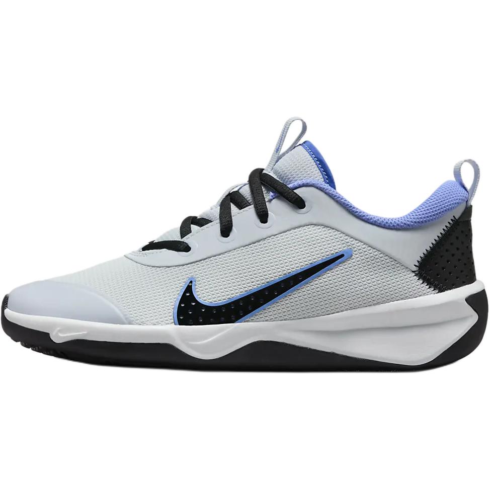 Nike Omni Multi-Court GS Football Grey Royal Pulse Kids Sneakers Black Astronomy-Blue DM9027-009