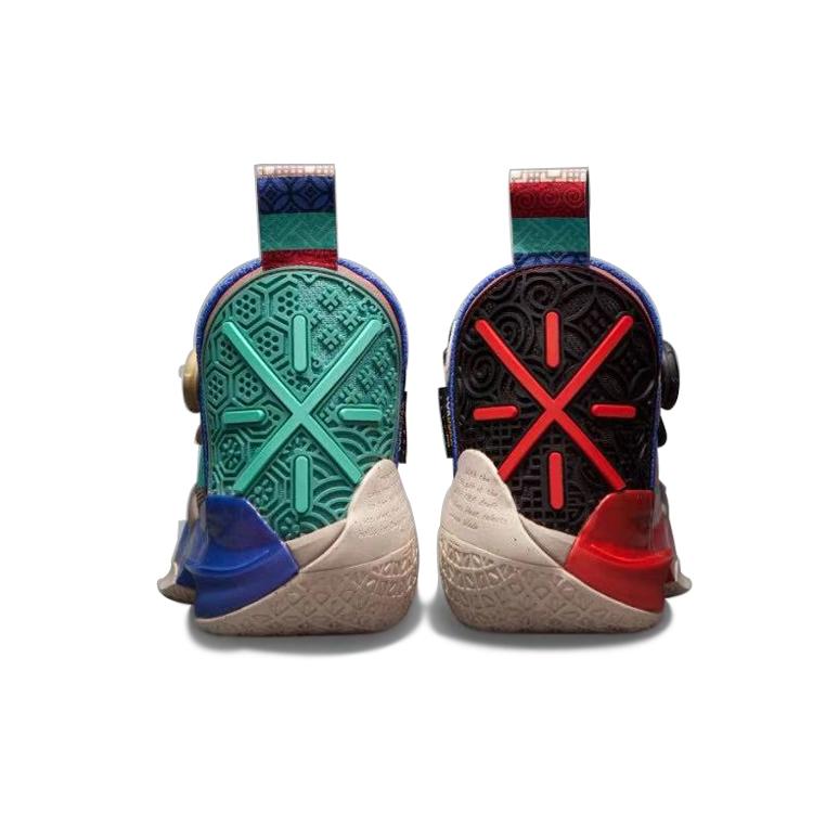 Li Ning WOW 8 Way Of Wade 8 Праздник Весны Средневысокие Баскетбольные Кроссовки для Выступлений Мужские Черно-Белые ABEP001-5