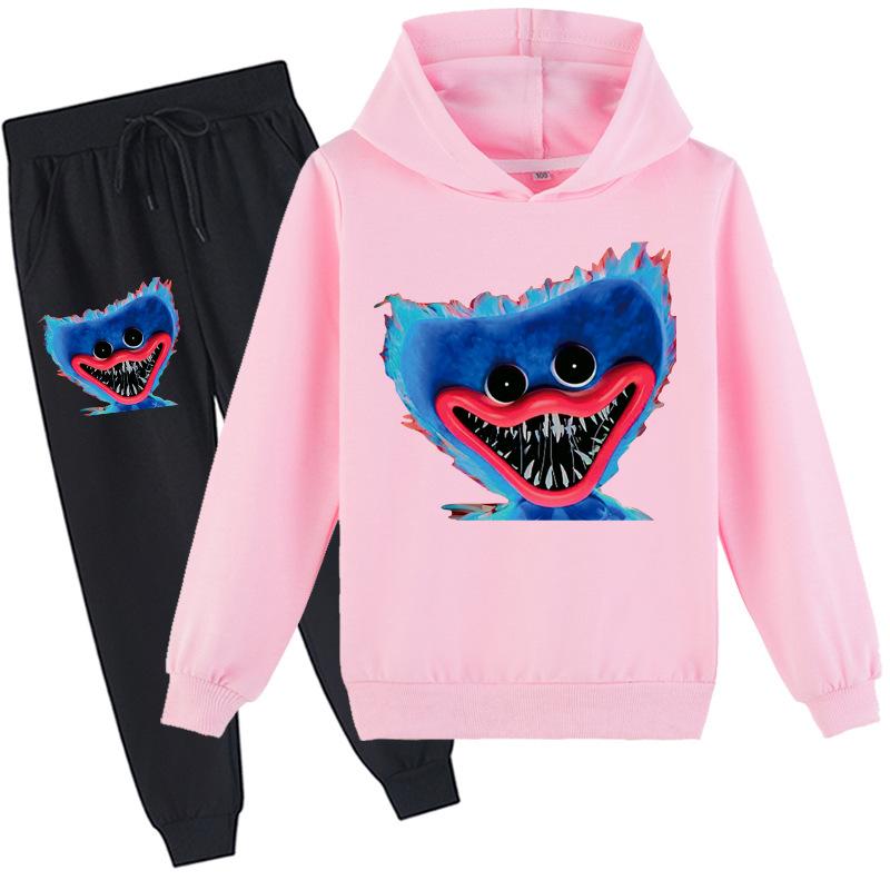 Детский комплект с 3D толстовкой Huggy Wuggy, пуловер, спортивный костюм Poppy Playtime, детский свитер + брюки