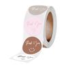 1 Inch Thank You Sticker Flowers Floral Decorative Sticker 500 Sheets/Roll for Scrapbooking