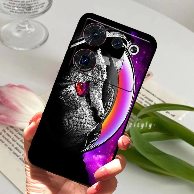 Чехол для ZTE nubia Z50 Ultra, чехол, мягкая печать, силикон, ТПУ, черный бампер, крышка для задней панели телефона ZTE nubia Z60 Ultra, Coque z50Ultra