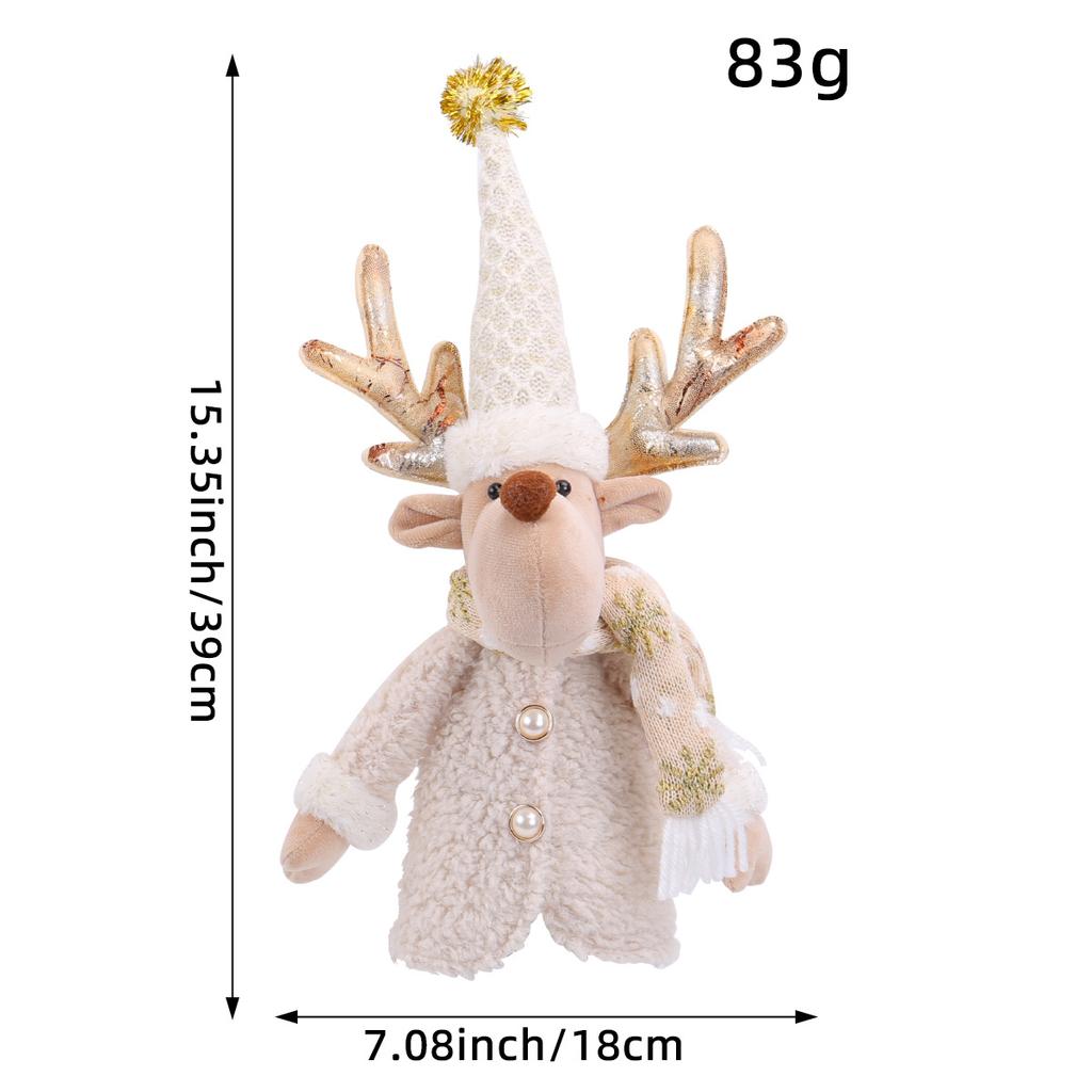 1 шт. Фигурка Санта-Клауса Чехол на винную бутылку Полиэстер ПП Хлопок Рождественский декор для стола Праздничный подарок Украшение для винной бутылки