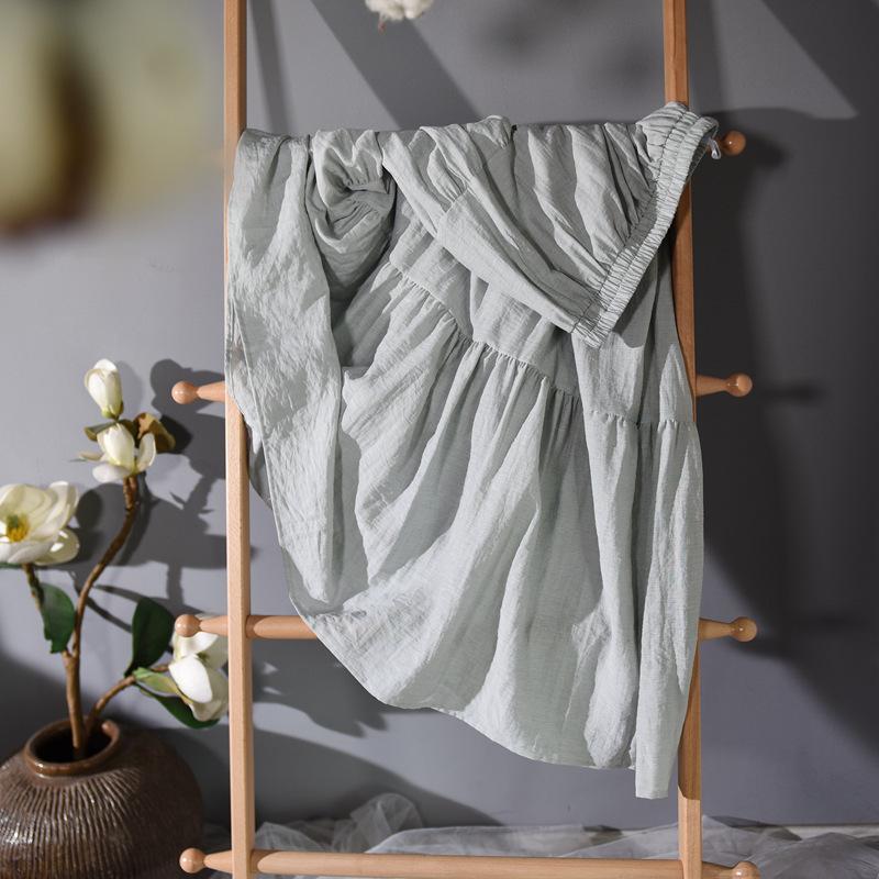 Новая литературная юбка женская с высокой талией Temperament Fairy А-силуэта трехслойная узкая юбка миди