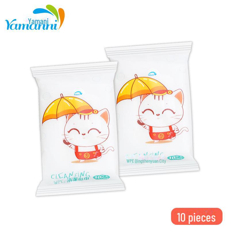 Упаковка из 10 влажных салфеток для младенцев — нетканые, маленькие, идеально подходят для ухода за матерями и детьми