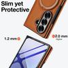 Luxury Business Sle Solid Color Leather Pattern Magnetic Stand Phone Case for Samsung Galaxy Z Fold 7 6 5 4 3 Protection Cover