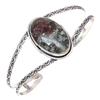 Eudialyte Jasper Gemstone Handmade Silver Jewelry Cuff Bracelets 7''Adjustable