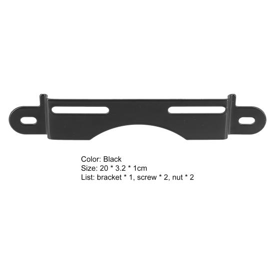 Motorcycle License Plate Holder Sturdy Replacement Black Number Plate Bracket for