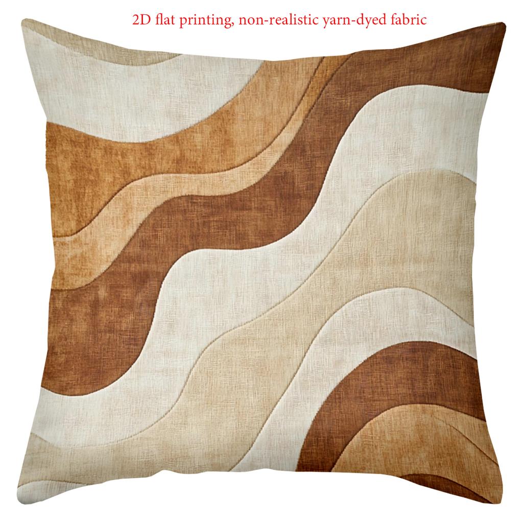 Современный узор 2D плоская печать домашнее украшение полиэстеровая наволочка, декоративная наволочка для дивана, прикроватная подушка