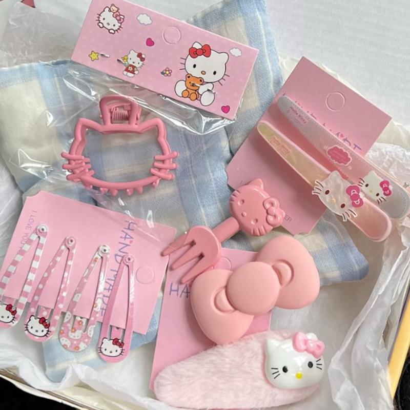 Kawaii Pink Clip Collection Cute Child Gilr Shape Hairpins Hair Accessories Gift