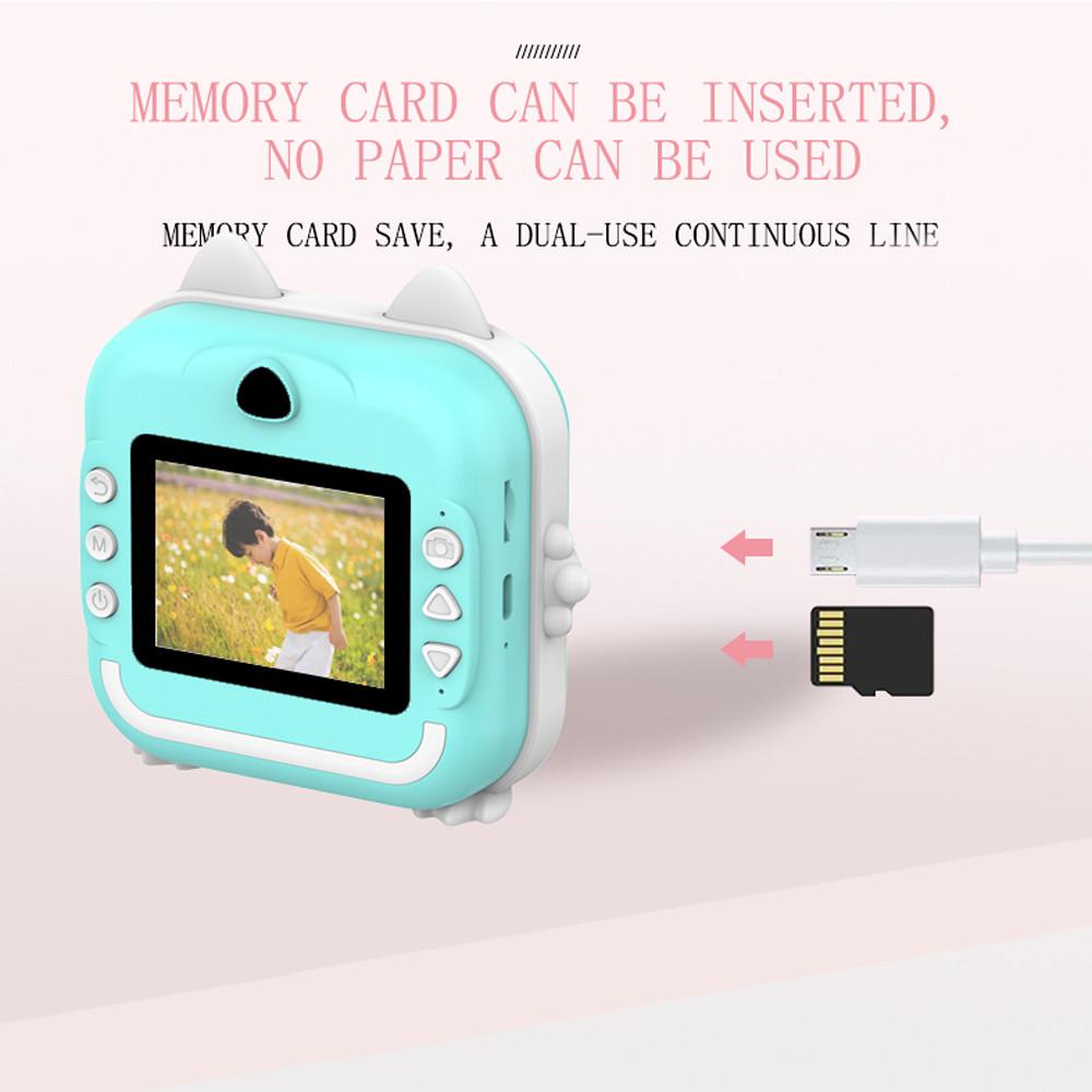 Детская камера с мгновенной печатью, мини-термопринтер, видеоцифровая детская камера для фотографии, развивающие игрушки, подарок