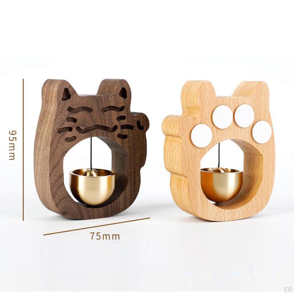 Металлический подвесной колокольчик в форме кошки для холодильника, кофейни, шкафа, телевизора