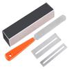PLEAVIT Guitar Fret Polishing File Plate Sanding Block Set for Maintenance, Deburring, and Polishing