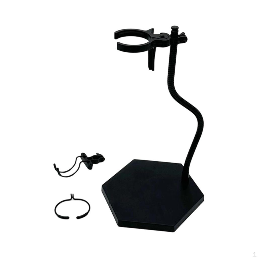 Action Figure Display Stand Base with Clips Doll Holder for 15-30cm