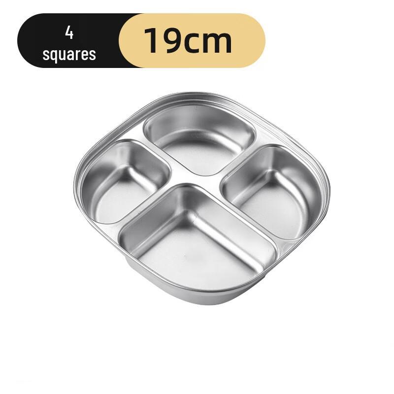 304 Stainless Steel Divided Kids' Lunch Tray