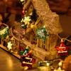 Charming LED Christmas String Lights Santa, Snowman Battery Powered Perfect for Indoor Holiday Decor, Parties & Bedroom Ambiance Ornaments
