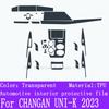 Для CHANGAN UNI-K Панель коробки передач Навигационный экран Салон автомобиля Защитная пленка из ТПУ Чехол Антицарапающая наклейка