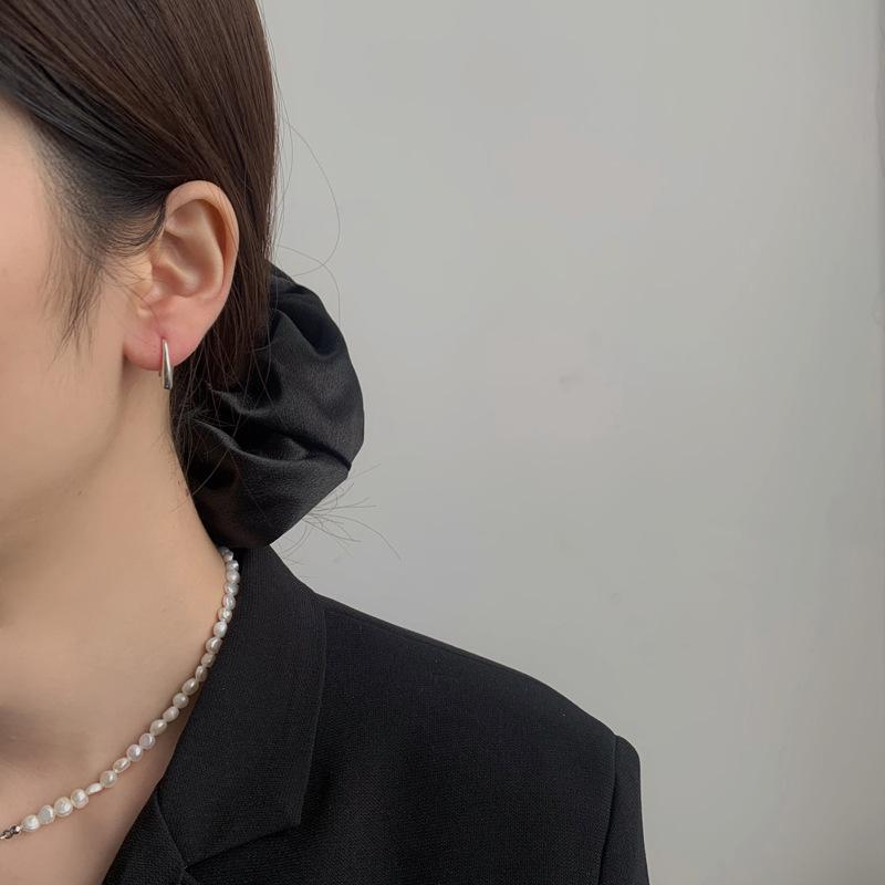 PONYKISS  Sterling Silver Minimalist Water Drop Stud Earrings for Women Party KoreaTrendy Fine  Mini Accessories