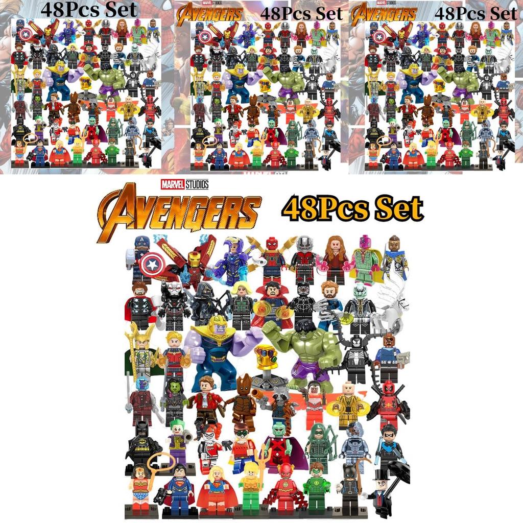 Высококачественный АБС-пластик Супергерой Мок Строительные блоки Набор игрушек Сделай сам для детей