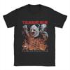 Мужская футболка Terrifier Винтажная 100% хлопок Футболки с коротким рукавом Хоррор Фильм Футболки Круглый вырез Одежда Идея для подарка