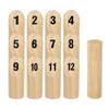 Finnish Throwing Game In Wood - UISEBRT - 12 Numbered Pins - Outdoor - Child