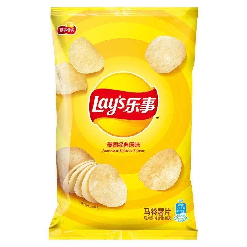 Lay's Happy Potato Chips 40g Bag Multi-flavour Casual Snacks Office Casual Snacks