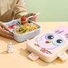 1600 мл ланч-бокс Bento с 3-секционным герметичным контейнером для ланча с изображением героев мультфильмов и стаканчиком для соуса, портативный ланч-бокс без содержания бисфенола А для детей школьного возраста 3-12 лет