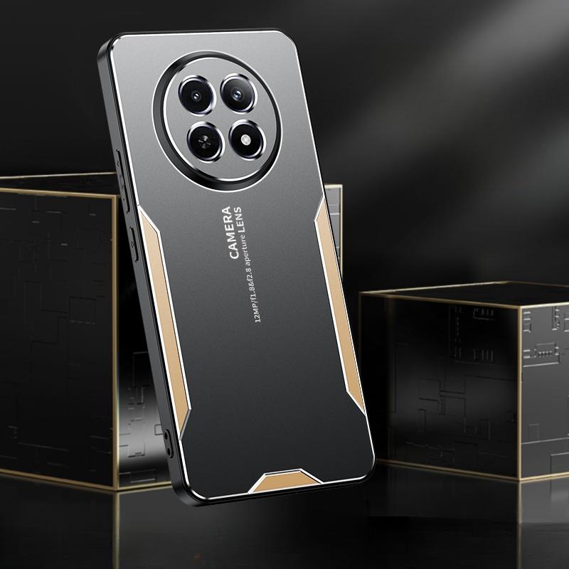 Алюминиевый сплав металлический жесткий чехол для Realme 13 Pro Plus 12X 12 Plus матовая задняя крышка силиконовый противоударный полный чехол для OPPO Realme13 4G 12 Pro Plus