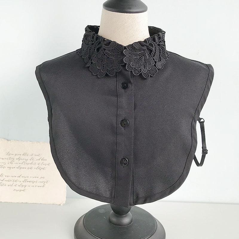 Women's Versatile White Lace Fake Shirt Collar for Spring and Autumn