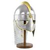 Viking Wolf Armor Helmet Silver Gold Medieval Metal Knight Helmets With Brass Accents Chainmail Wearable For Adult