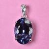 35.20 Ct Color Change Natural CERTIFIED Oval Alex 925 Sterling Silver Pendant MY.PDS-338-NS