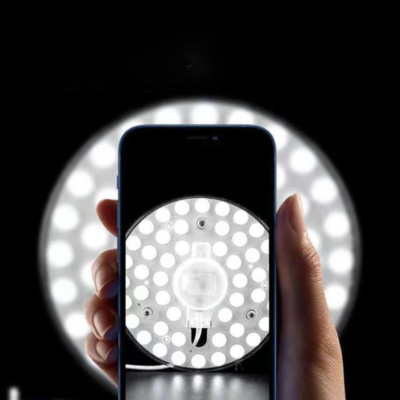 36 Вт, 24 Вт, 12 Вт, светодиодная кольцевая панель, круг, белый источник света, чипы SMD2835, светодиодный квадрат, круглая потолочная доска, круглая лампа, доска переменного тока, 220 В