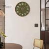 Decorative Wall Clock Clear Display Battery Operated Modern Non-Ticking Silent Operation Wall Clock Bedroom Decor