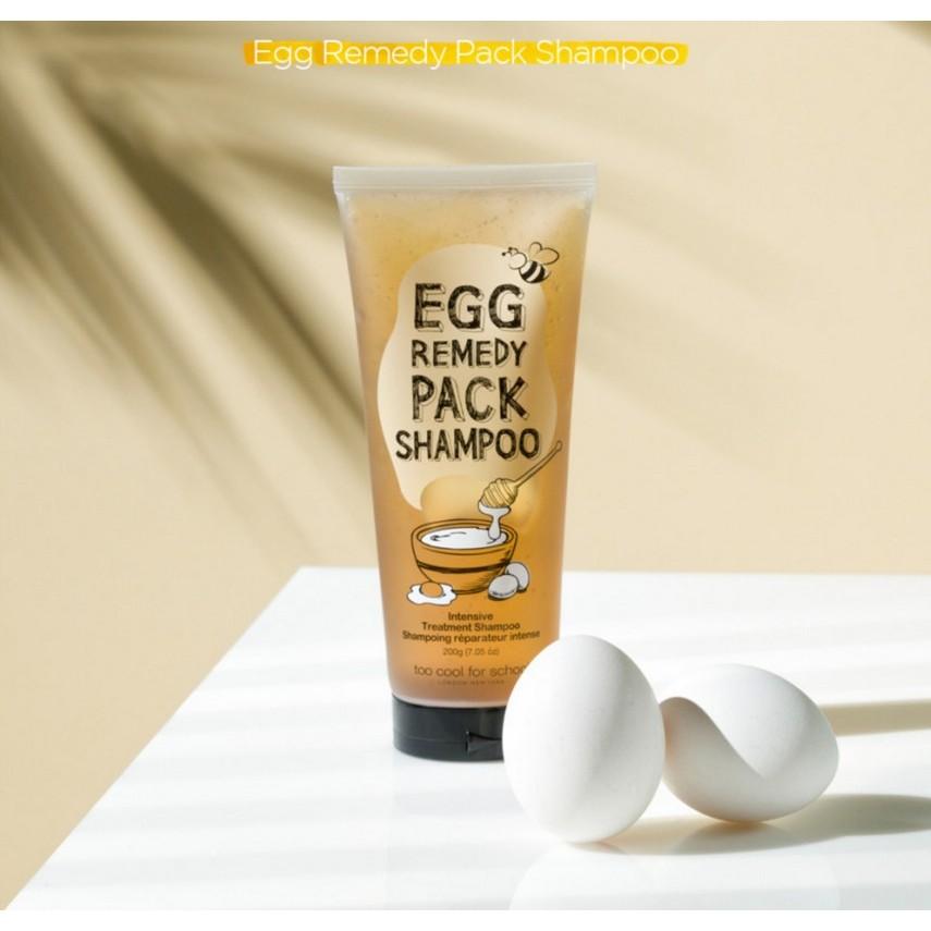 Too Cool For School Egg Remedy Hair Pack Shampoo, 200g
