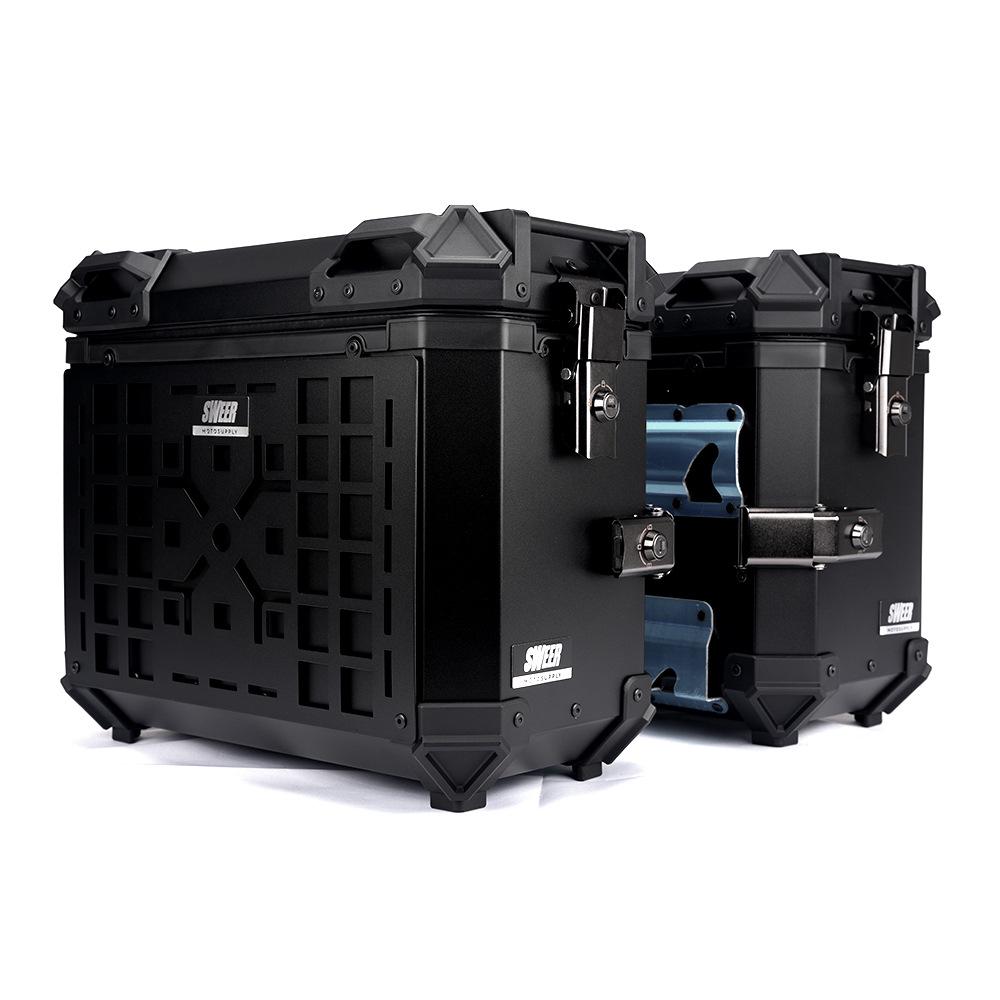 Универсальные мотоциклетные алюминиевые боковые кофры – Водонепроницаемые, Противоударные, Быстросъемные (18 л/28 л/35 л)