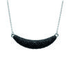 [L7869] - Silver Necklace 'Sissi' Black Silver (rhodium-plated) - 45 Cm