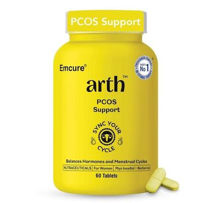 Таблетки Arth PCOS для женщин | С берберином и 40:1 Соотношение Мио-Инозитола | Добавка при Нерегулярных Менструациях | 60N Вег