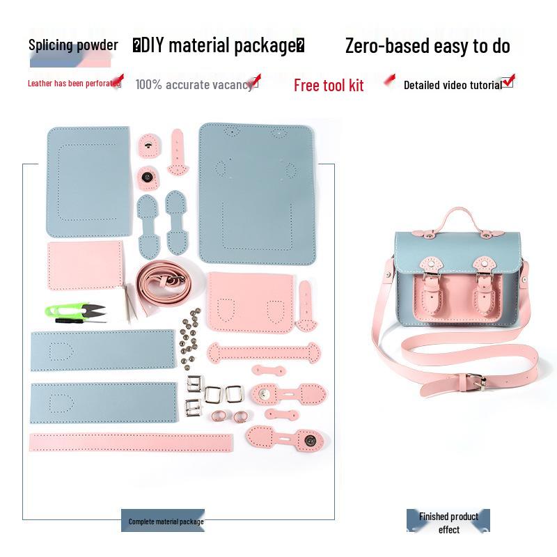 Набор для маленькой сумки кроссбоди Кембридж ручной работы: В комплекте вязальная спица, нитки и инструкция