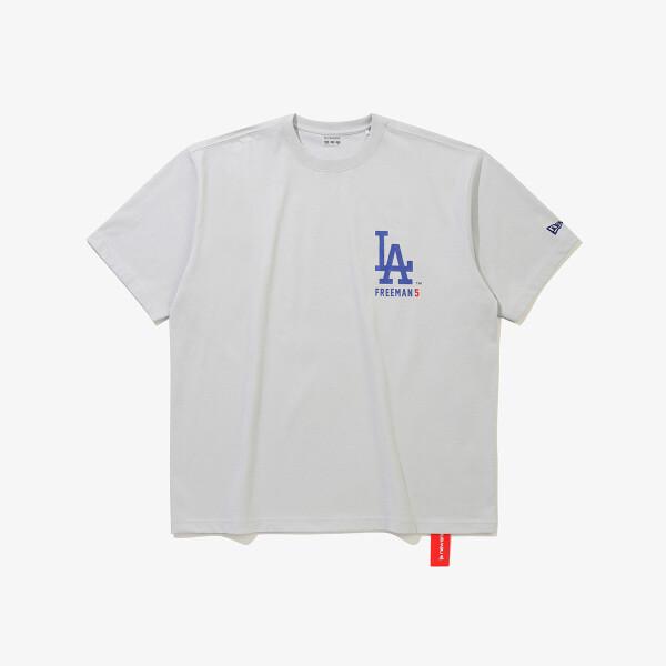New Era Футболка с подписью Mlb La Dodgers Командный серый 15147526