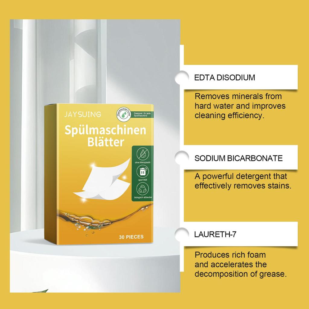 Dish Detergent Tablets Kitchen Dish Degreasing & Degreasing Fresh Gentle Dishwashing Dish Cleaning Tablets