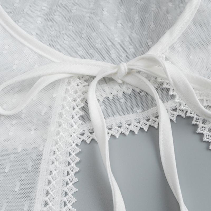 Элегантный женский декоративный воротник-стойка, искусственный воротник, вышивка сеткой, воротник для рубашки, воротник для свитера, воротник для платья, ожерелье