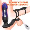 Anal Plug Vibrator with Remote Control Male Prostate Thrusting Sex Toy 10 Vibration Modes and 7 Thrusting Modes with Cock Ring  Sex Toy for Man