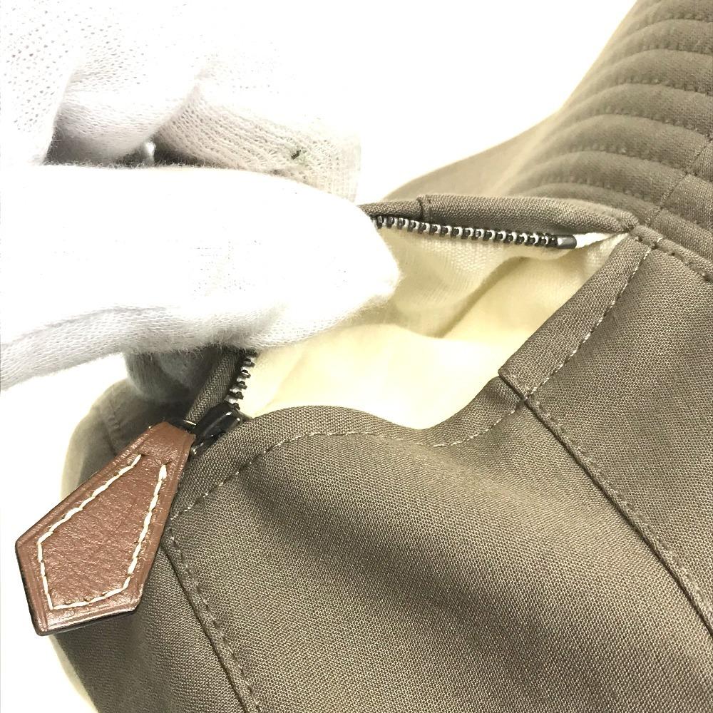HERMES Zip up hat hat bucket hat bob hat hat cotton khaki