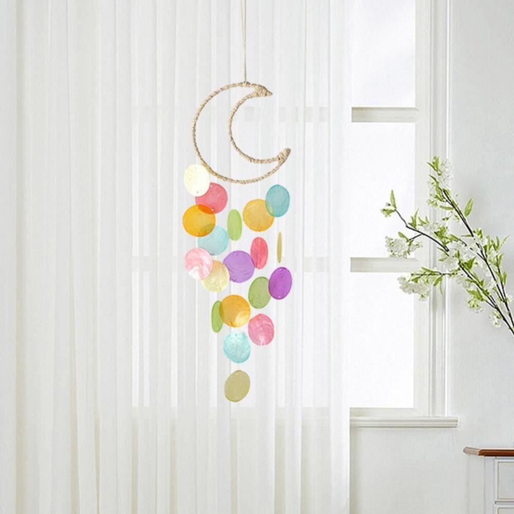Hanging Shell Moon Dream Catchers Circle Shell Shell Pendant Creative Wind Chimes Balcony