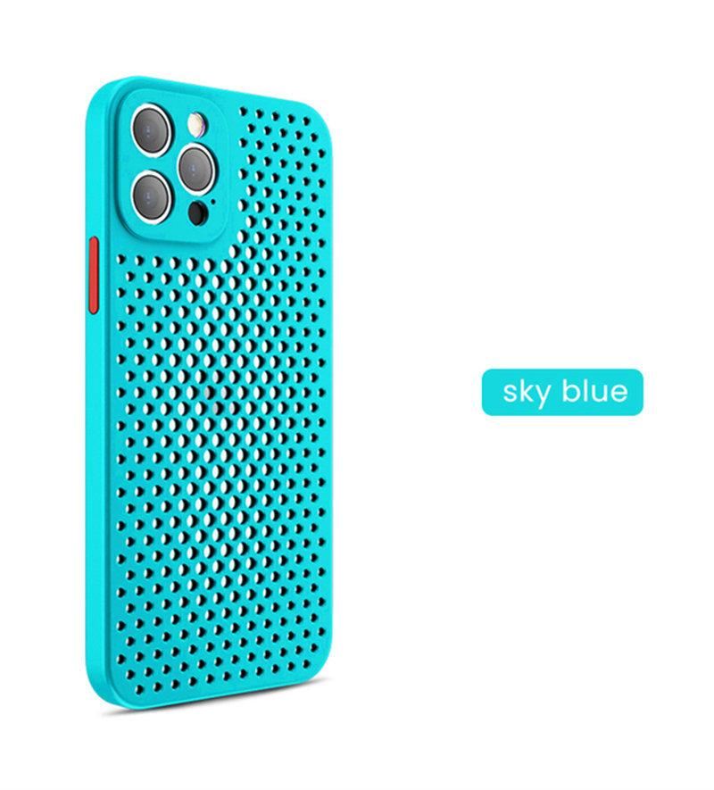 Теплоотводящий дышащий охлаждающий чехол для iPhone 16 15 14 13 12 11 Pro Max XR XS Max X 7 8P 6s 14 15 Plus Мягкий силиконовый противоударный бампер