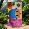 Милый мультяшный P-P-pocoyo-o Полотенце Пляжное Быстросохнущее Мягкое Бассейнные Полотенца Подарок для Путешествий Спортзал Душ Кемпинг спорт