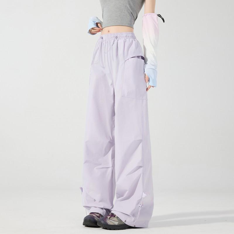 Womens Outdoor Paratrooper Pants Quick Dry Loose Hiking Cargo Mens Sports Trousers