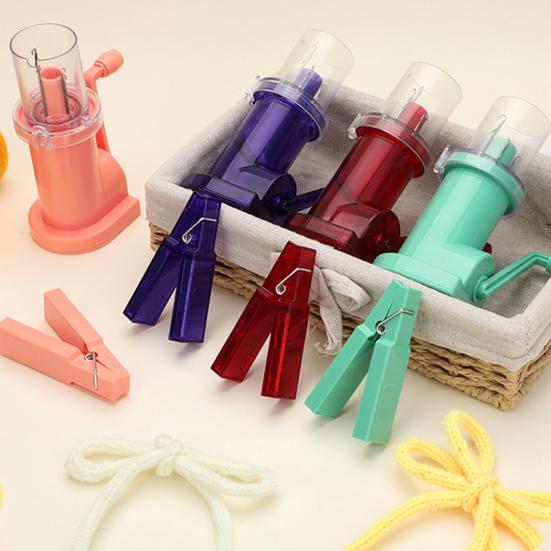 Ручная намотка шнура, компактный размер, эффективный органайзер для вязания шнура, портативная вязальная машина для самостоятельного изготовления катушек