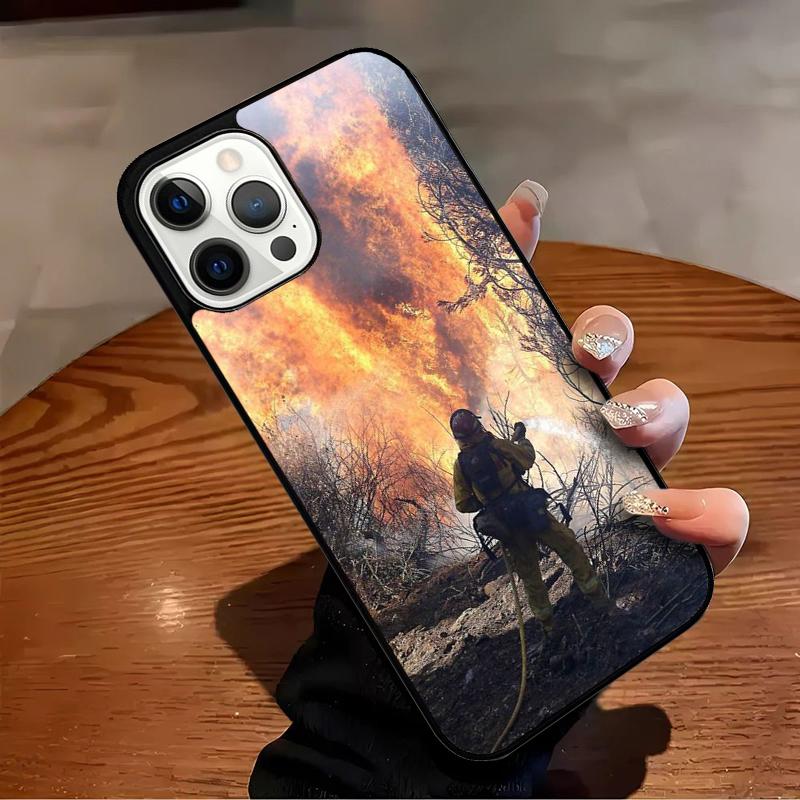 FIREFIGHTER FIREMAN Phone Case For iPhone 17 Air 16 15 14 13 12 11 Pro Max Max Plus Bumper Case Cover